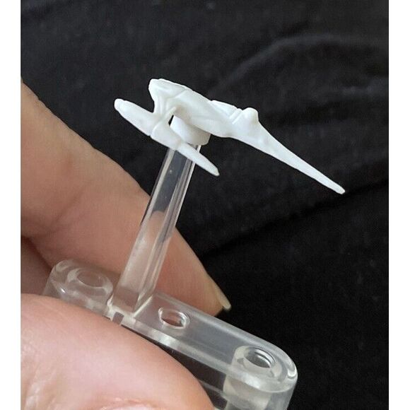 Electronic Battleship Star Wars 2002 Replacement Naboo Star Fighter & Stand - Picture 4 of 4